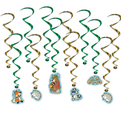 Beistle Woodland Friends Whirls | Party Supply | Decoration