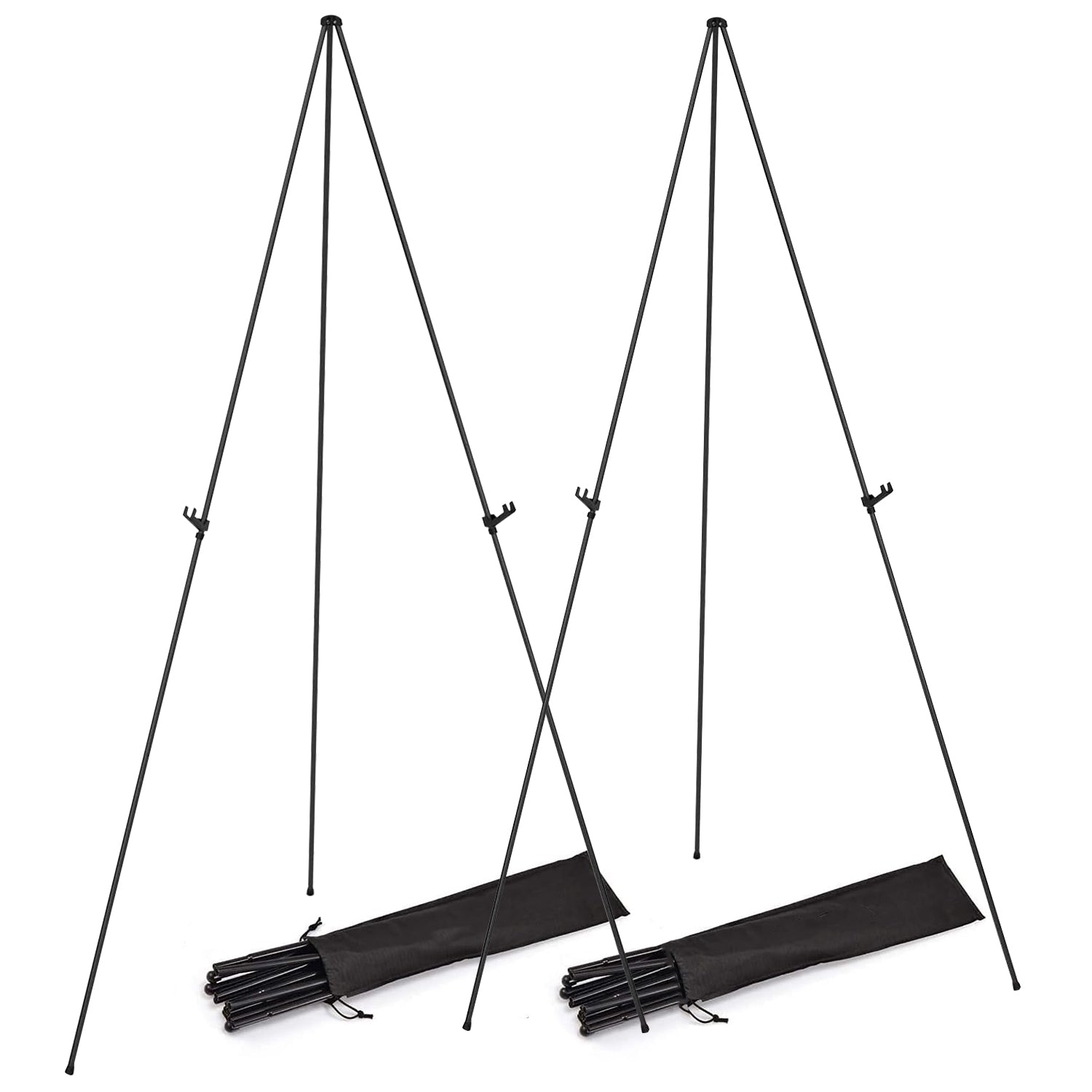 2 Pack Easel Stand for Display 61in Collapsible A Frame Tripod Easel Iron Alloy