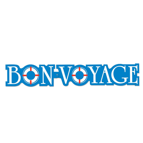 Beistle Bon Voyage Streamer 6 in  x 3' 1 in  (1/Pkg) Party Supply Decoration : Nautical