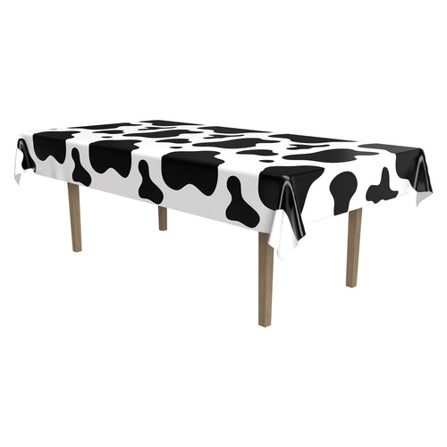 Beistle Cow Spots Plastic Tablecover - Farm | Party Supply | Decoration