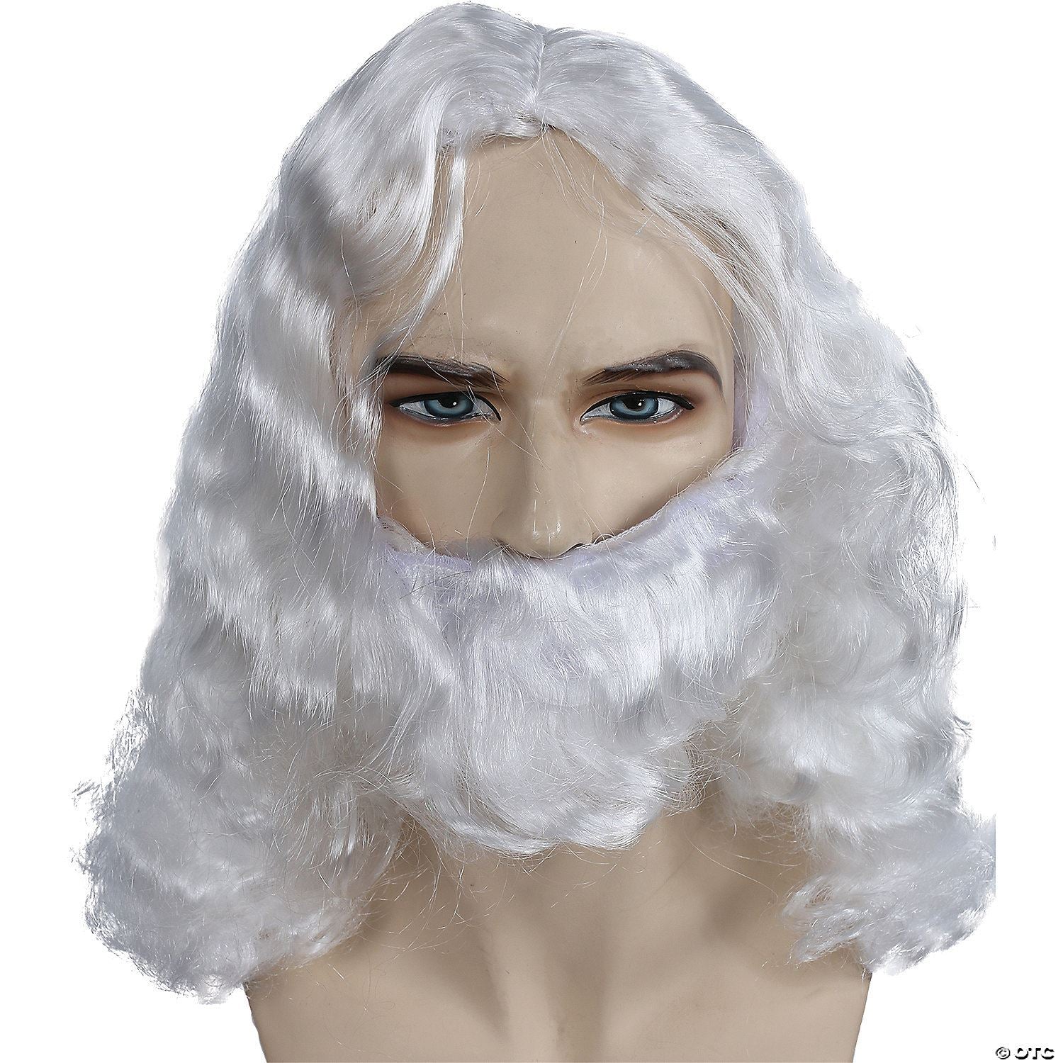 Mens Special Bargain Biblical Wig Set - White