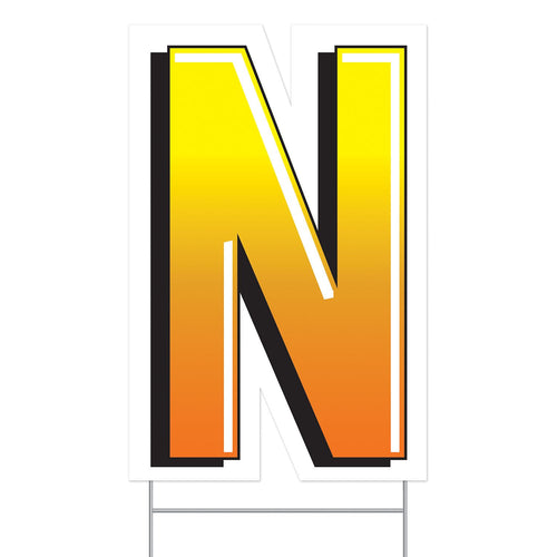 Beistle Plastic "N" Yard Sign - General Occasion | Party Supply | Decoration