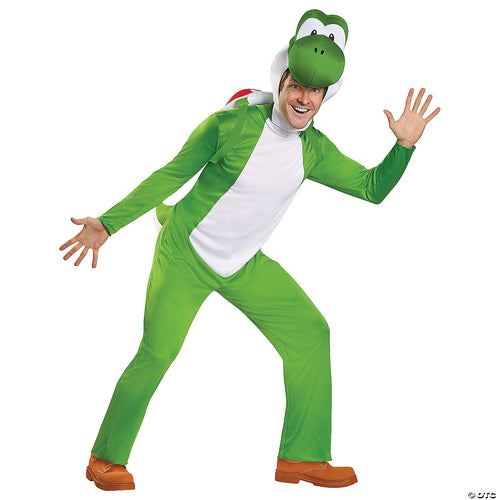 Mens | Adults Deluxe Super Marrio Bros. Yoshi Costume - Large/Ex Large
