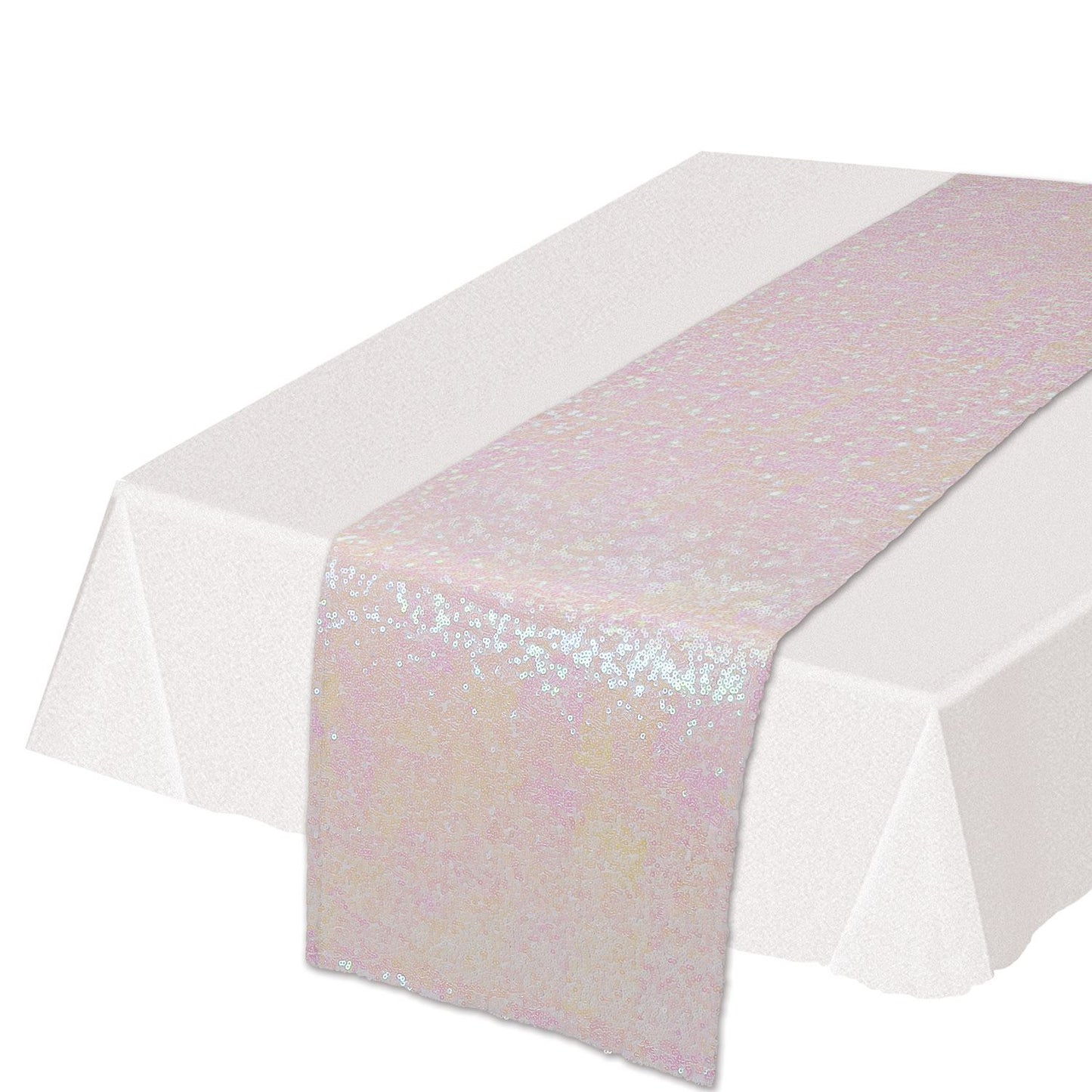 Beistle Sequined Table Runner - Opalescent - General Occasion | Party Supply