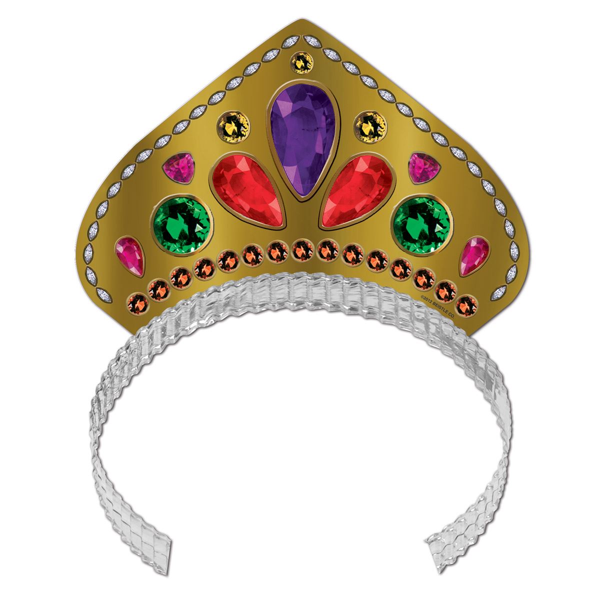 Beistle Printed Jeweled Tiara - Mardi Gras | Party Supply | Decoration
