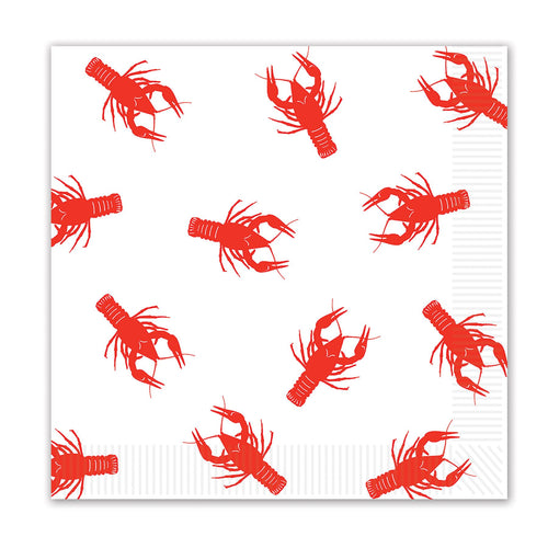 Beistle Crawfish Luncheon Napkins - Mardi Gras | Party Supply | Decoration