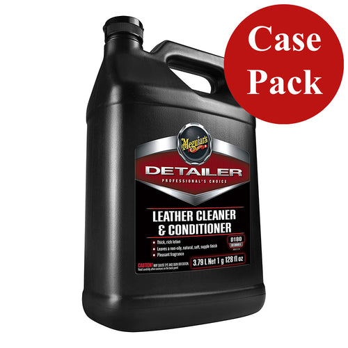 Meguiars Detailer Leather Cleaner Conditioner - 1-Gallon *Case of 4* [D18001CASE]