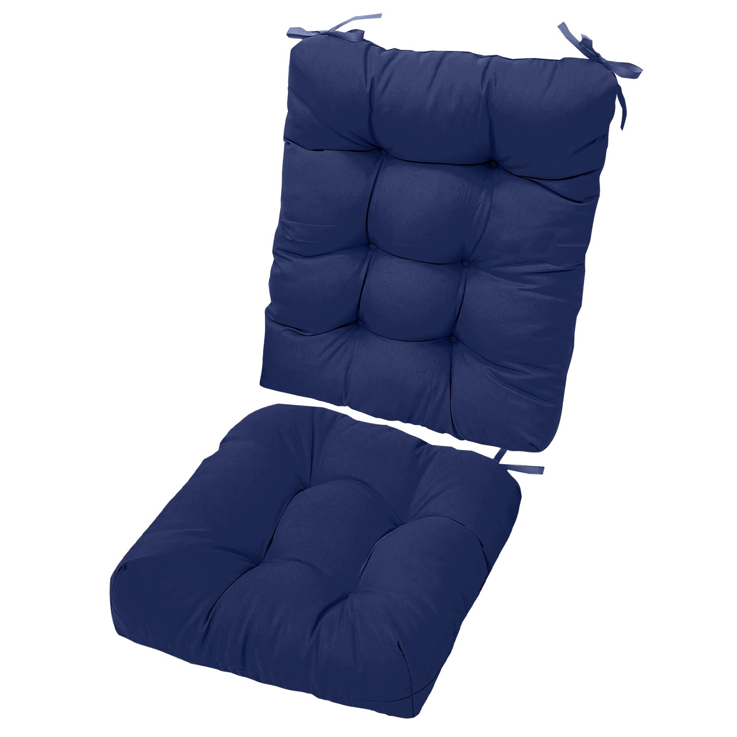 2Pcs Rocking Chair Cushion Upper And Lower Back And Seat Sets with Non-Slip 0072