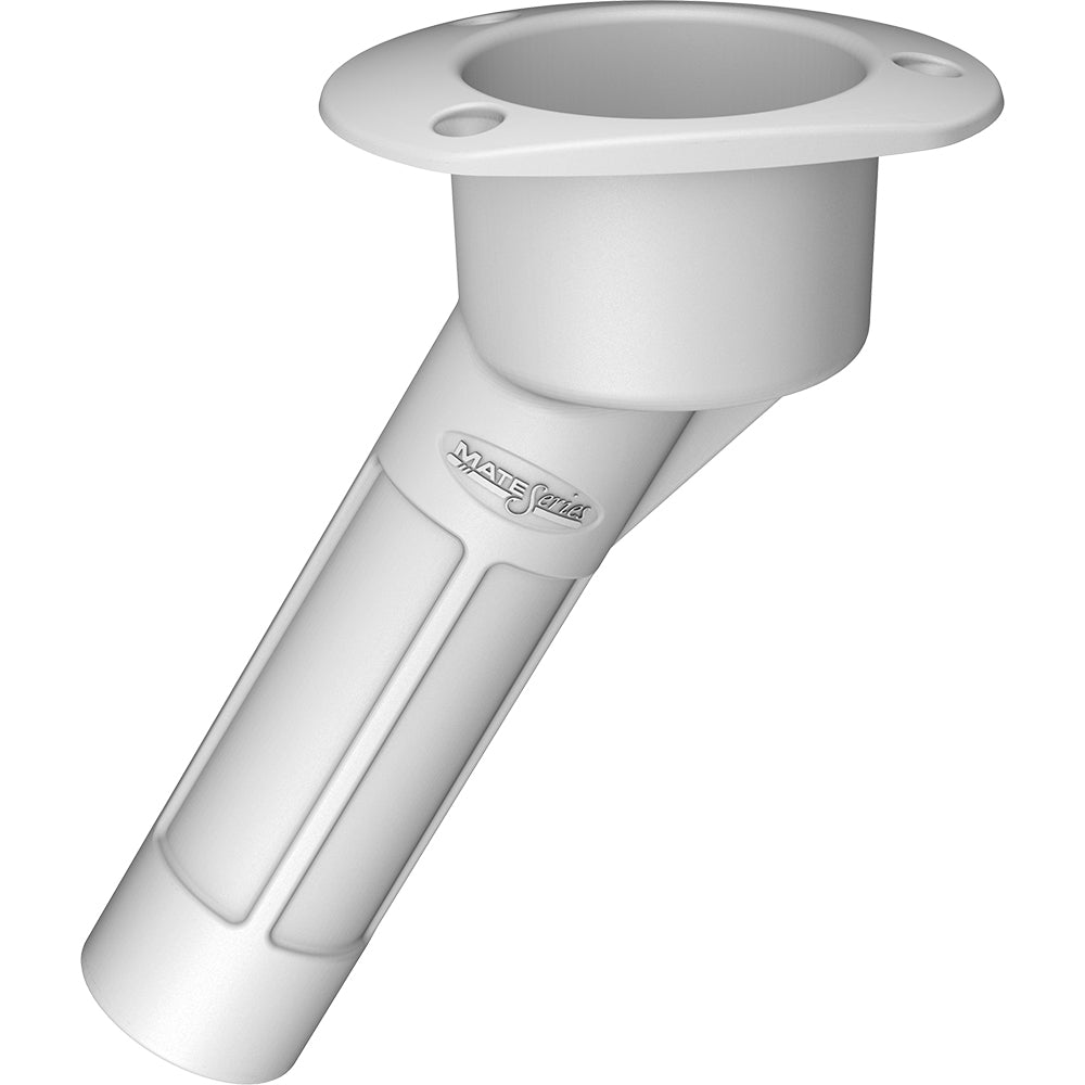 Mate Series Plastic 30 Rod Cup Holder - Open - Oval Top - White [P2030W]