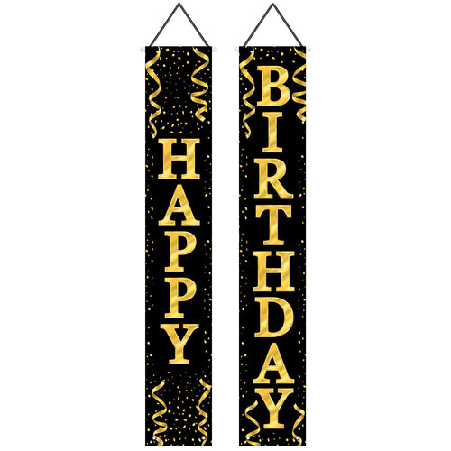 Beistle Happy Birthday Fabric Door Panel Set | Party Supply | Decoration
