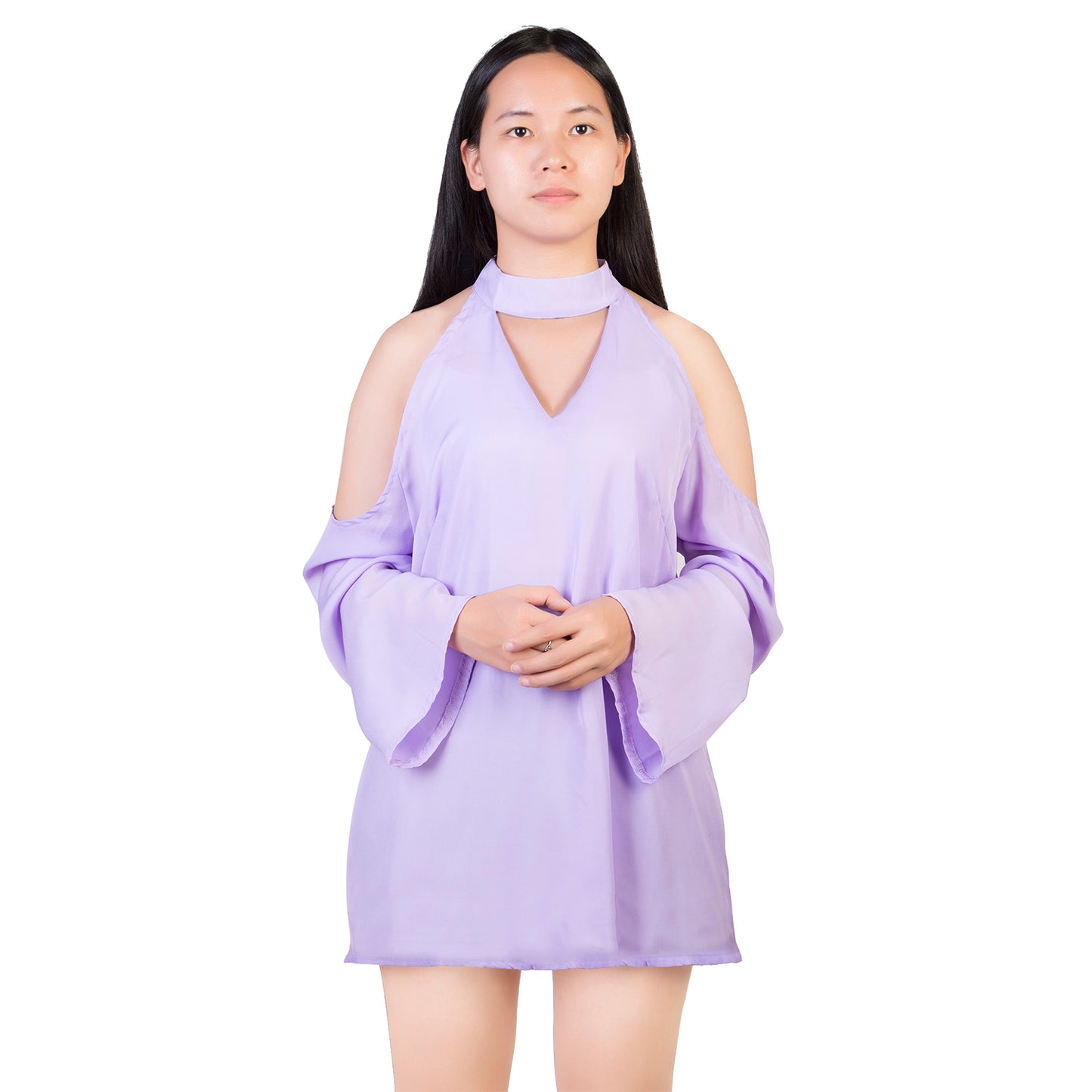 Women s Sexy Off The Shoulder Blouses Cold Shoulder Tops V-Neck Long Sleeve