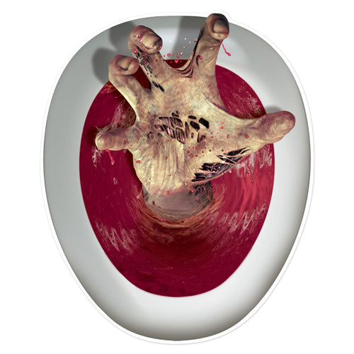 Beistle Hand Toilet Topper Peel N Place - Halloween | Party Supply