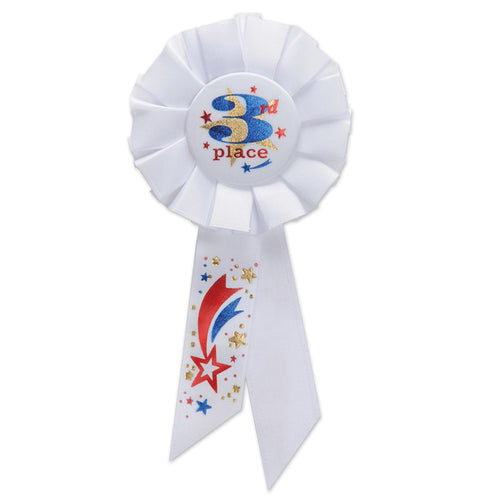 Beistle 3rd Place Rosette Ribbon - Sports | Party Supply | Decoration | Favor