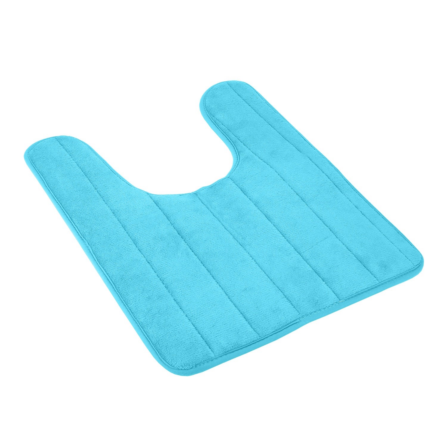 U Shaped Bathroom Rugs Contour Non-slip Toilet Mat Absorbent Cozy Velvet Fl 4478