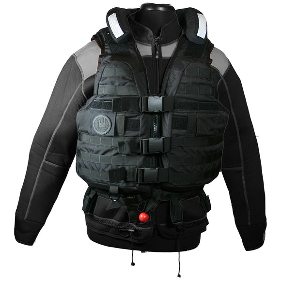 First Watch HBV-100 High Buoyancy Tactical Vest - Black - XL to 3XL [HBV-100-BK-XL-3XL]