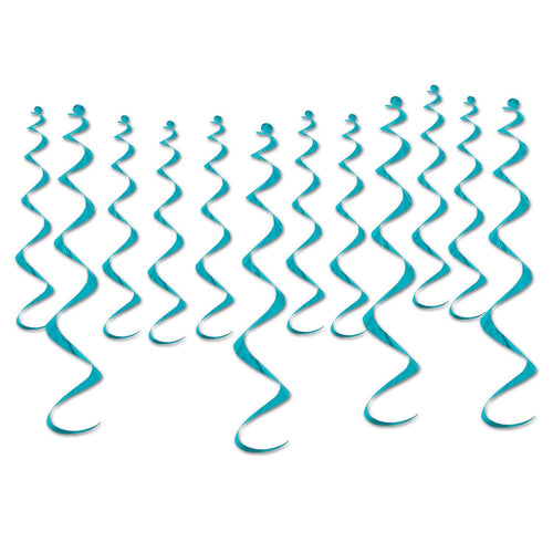 Beistle Metallic Whirls - Turquoise - General Occasion | Party Supply
