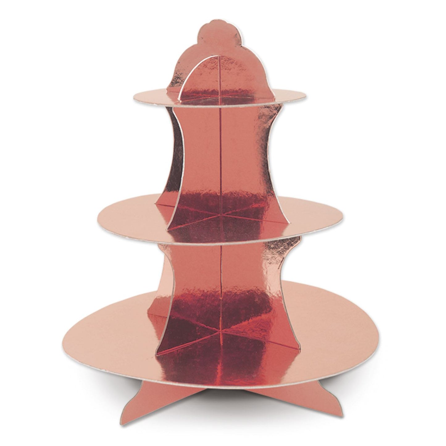 Beistle Metallic Cupcake Stand - Rose Gold - General Occasion | Party Supply