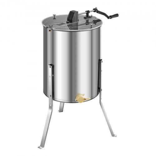 Manual Honey Extractor 4/6 Frame Beekeeping Honeycomb Spinner Stainless Steel