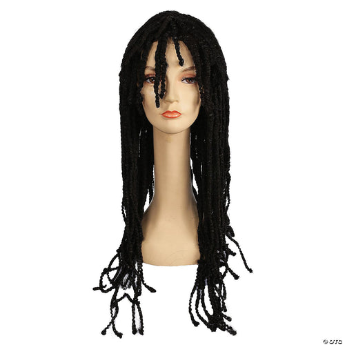 Womens Deluxe Dreadlock II Wig | Brown-Medium
