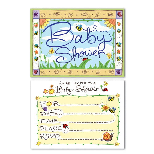 Beistle B Is For Baby Invitations - Party Supply Decoration for Baby Shower