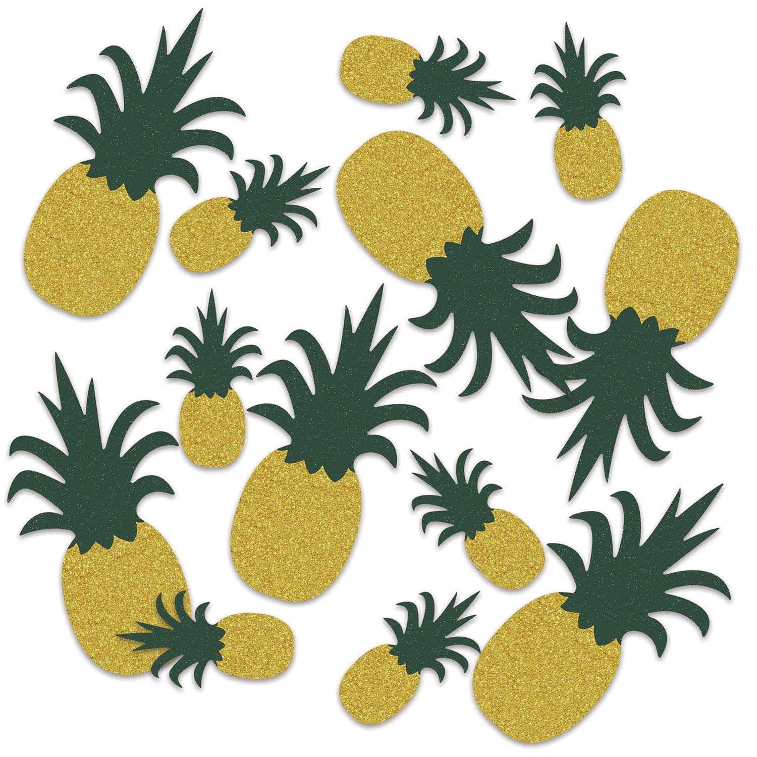 Beistle Pineapple Deluxe Sparkle Confetti - Luau | Party Supply | Decoration