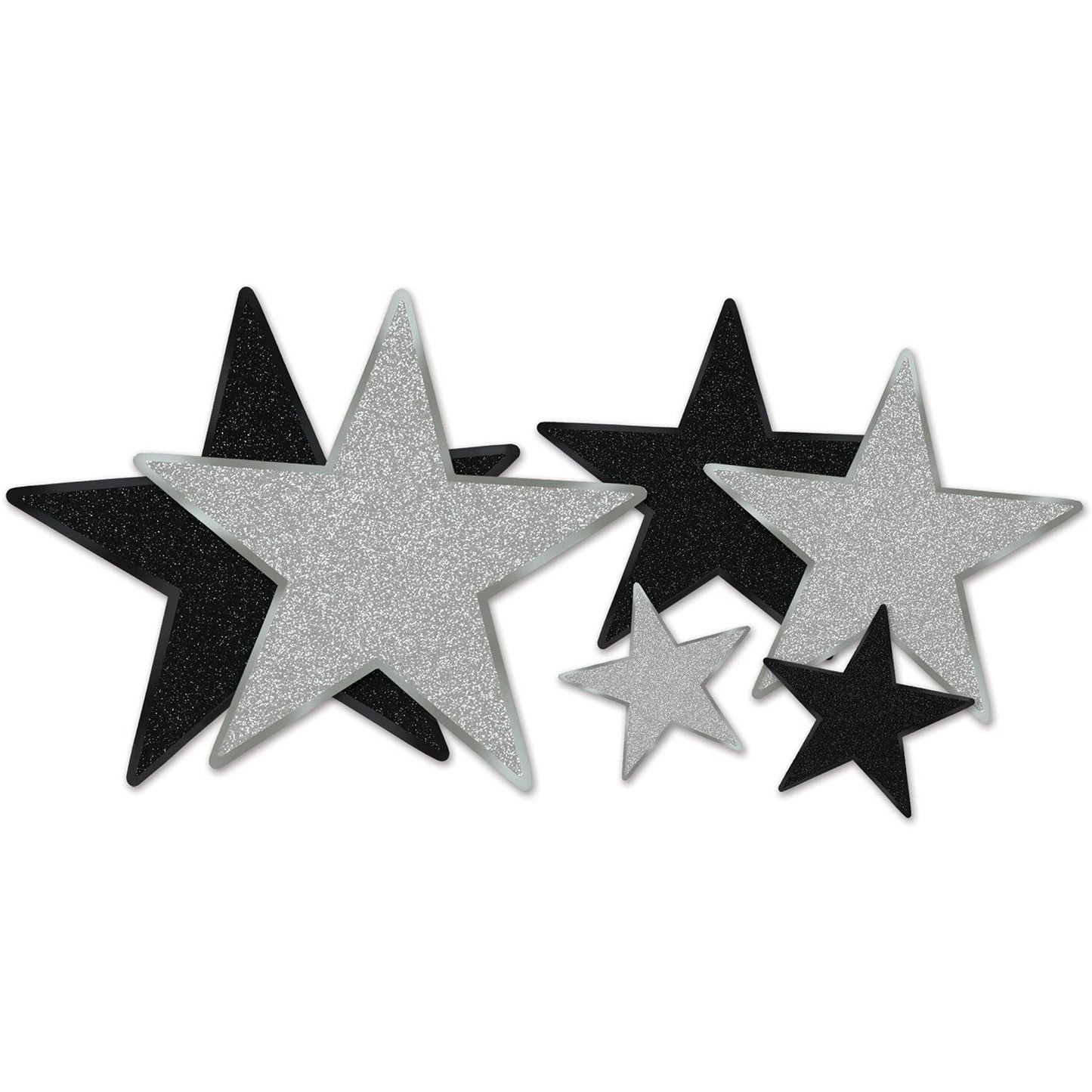 Beistle Glittered Star Cutouts - Awards Night | Party Supply | Decoration