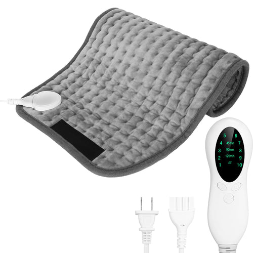 11.41x24.41in Electric Heating Pad for Back Abdomen Shoulder with 10 Adjustable