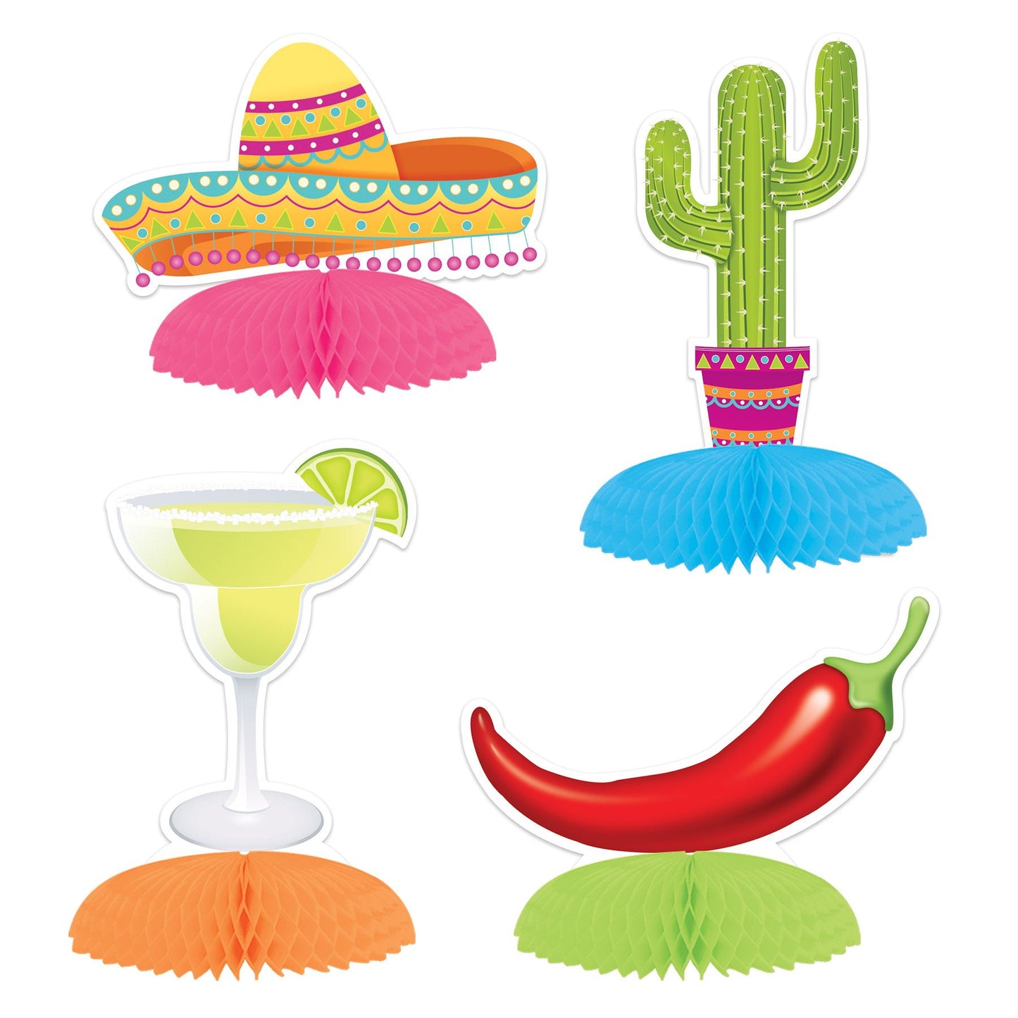 Beistle Fiesta Mini Centerpieces - Fiesta/Cinco de Mayo | Party Supply