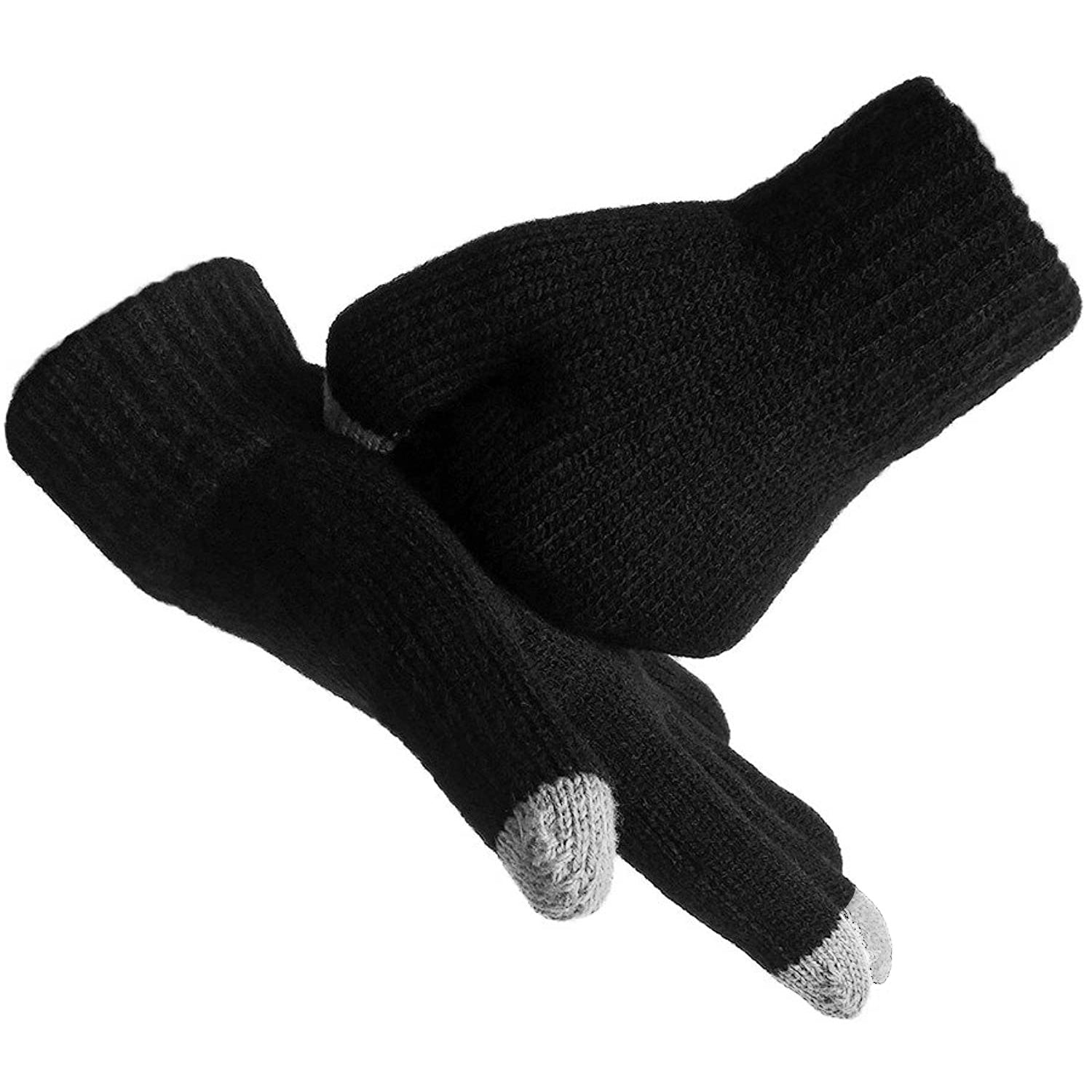 Unisex Touch Screen Gloves Full Finger Winter Warm Knitted Gloves For Warmth