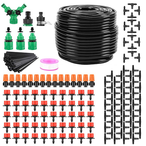 164FT Drip Irrigation Kit Automatic Garden Irrigation System Misting Plant