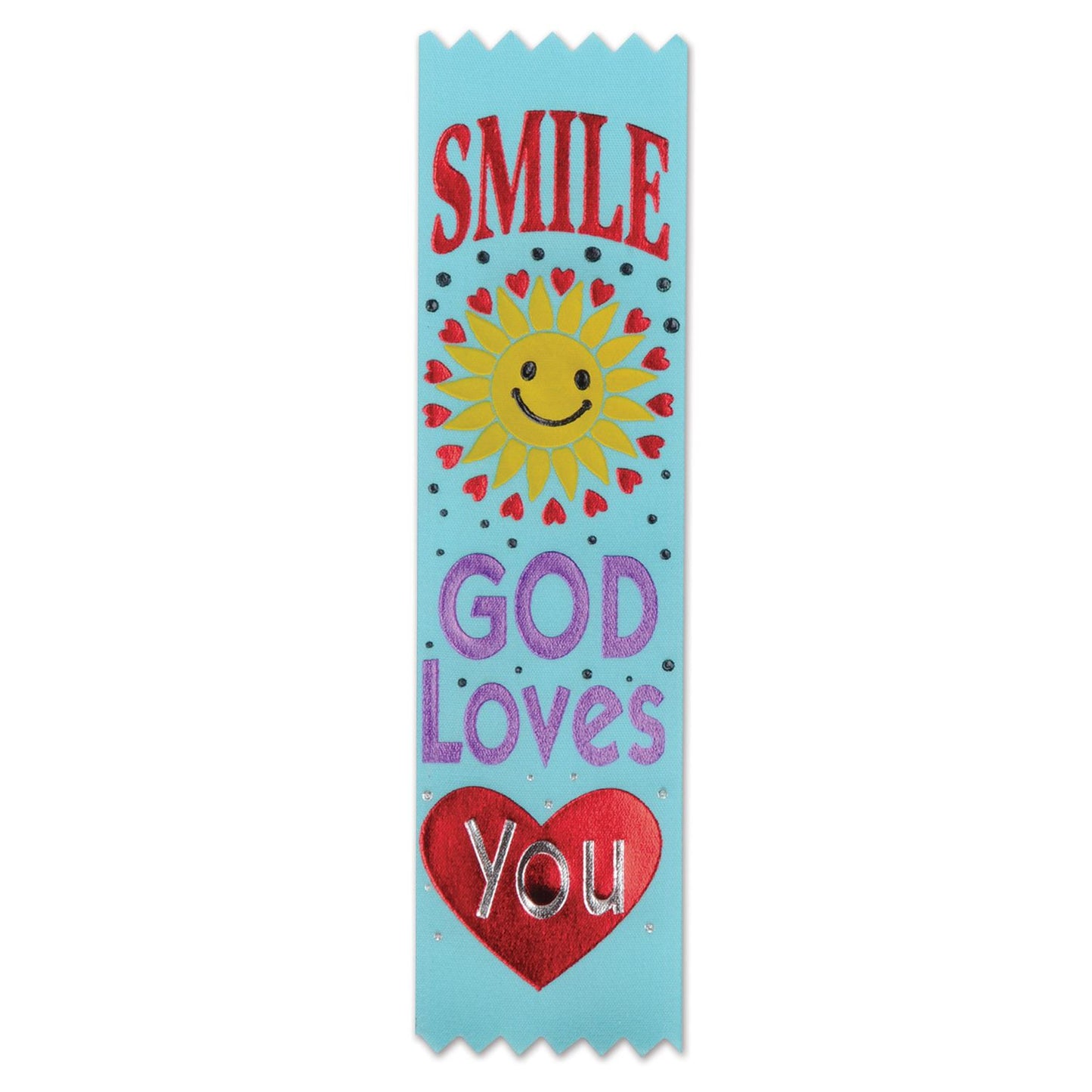 Beistle Smile, God Loves You Ribbons - Religious | Party Supply | Decoration