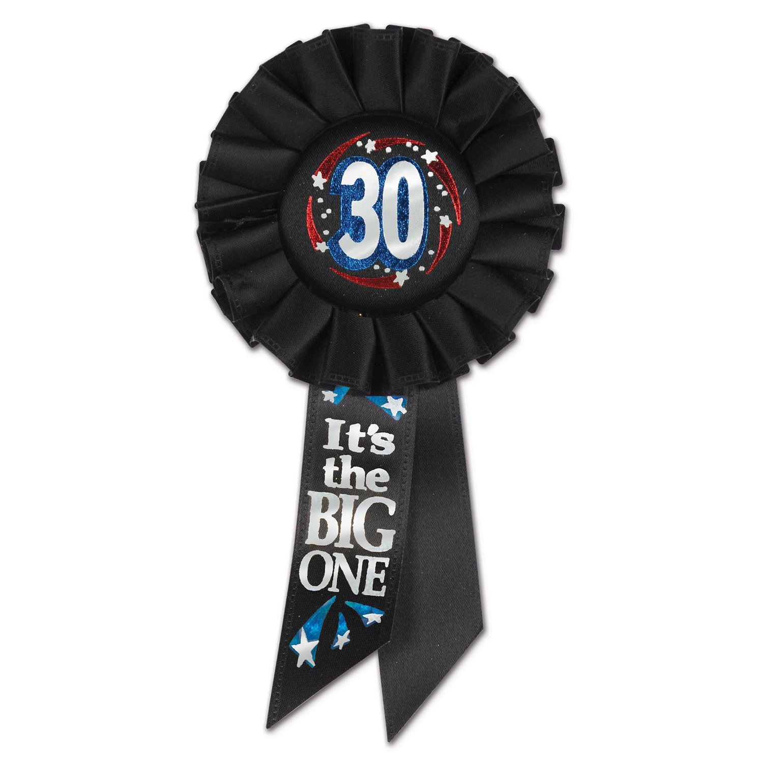 Beistle 30 It's The Big One Rosette Ribbon - Party Supply for Over-The-Hill