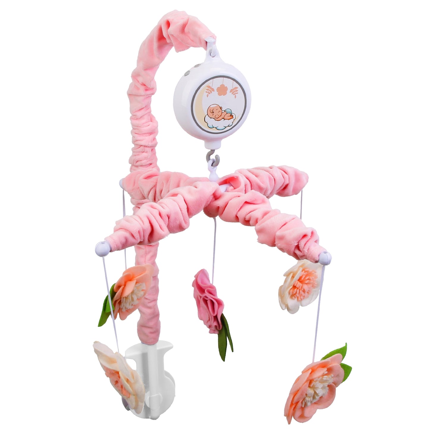 Musical Crib Mobile for Girls Baby Musical Crib Bed Bell Nursery Mobile with 12
