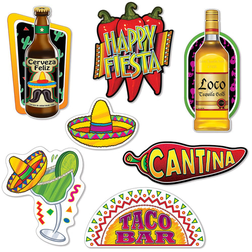 Beistle Fiesta Cutouts - Fiesta/Cinco de Mayo | Party Supply | Decoration