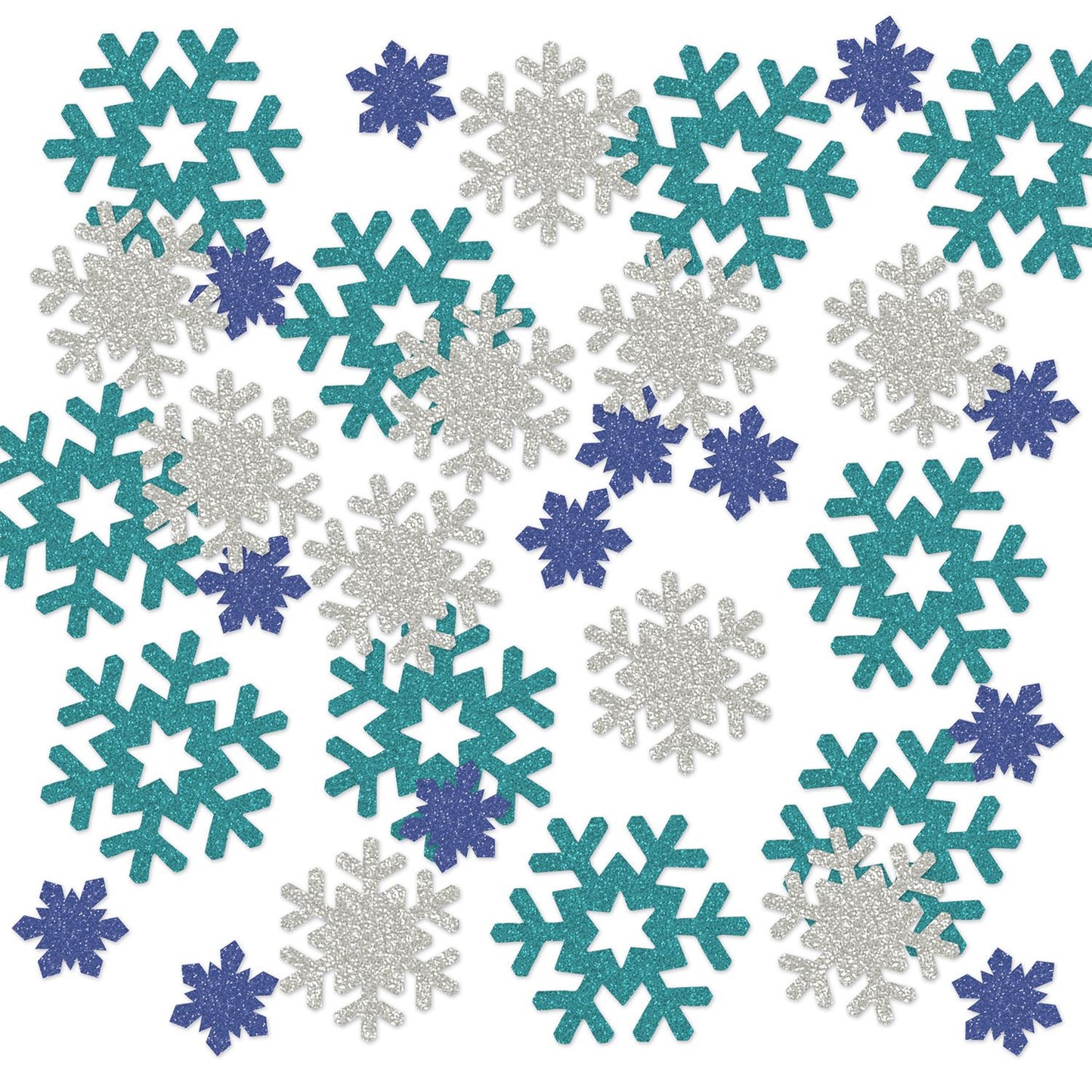 Beistle Snowflake Deluxe Sparkle Confetti - Christmas/Winter | Party Supply