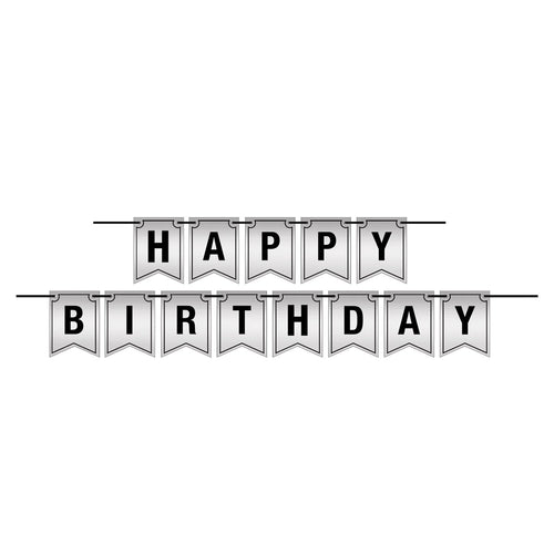 Beistle Happy Birthday Foil Streamer - Sweet 16 | Party Supply | Decoration