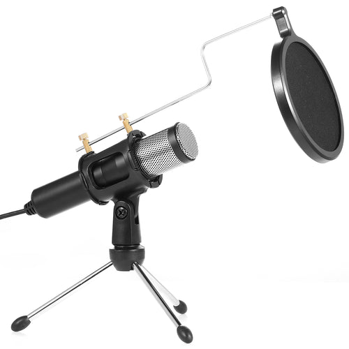 Professional Condenser Microphone Studio Recording Cardioid Microphone w/180°