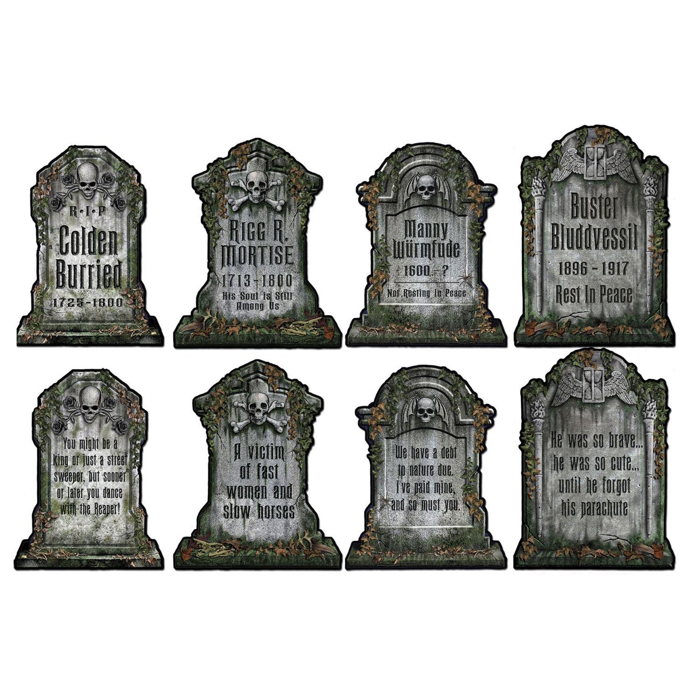 Beistle Tombstone Cutouts - Halloween | Party Supply | Decoration