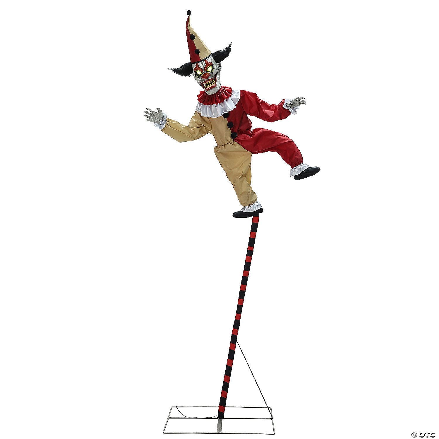 96" Sideshow Balancing Clown Animated Halloween Prop | Halloween Decoration