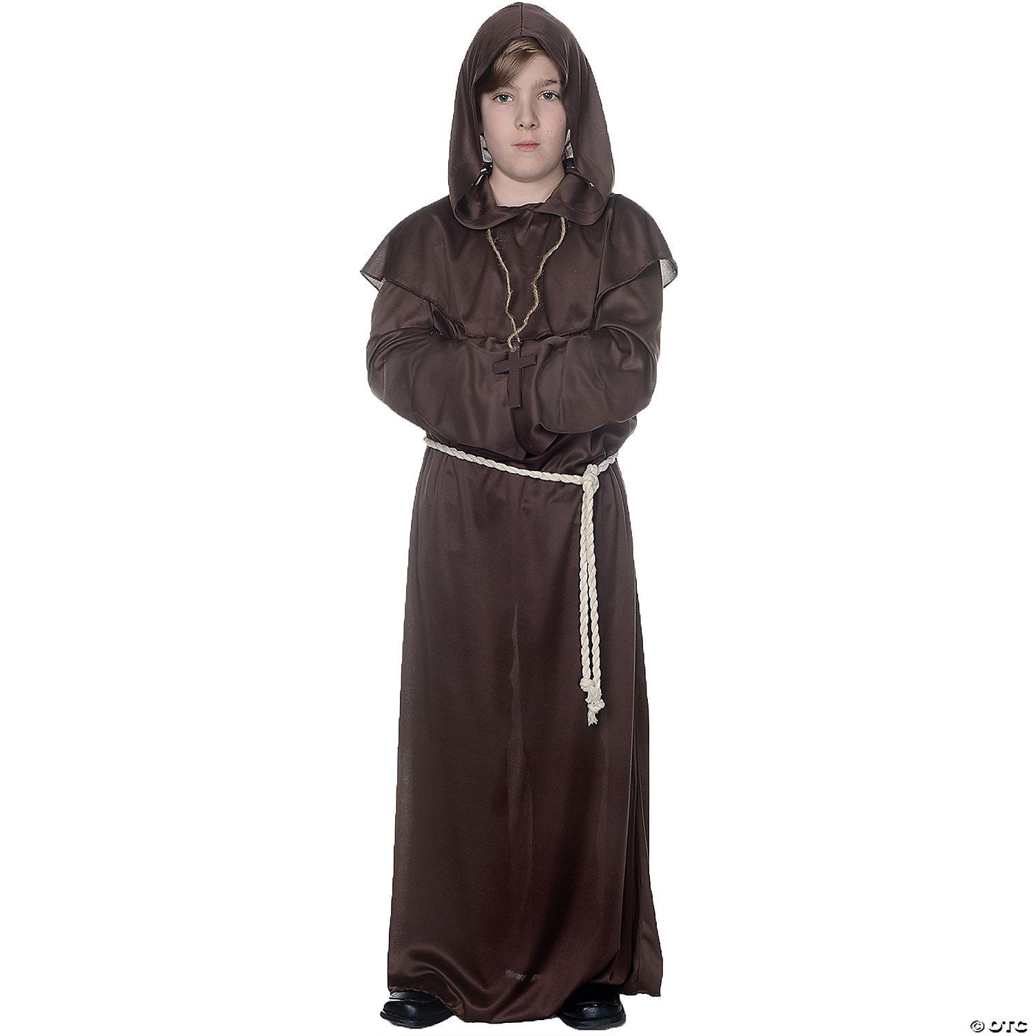 Monk Robe Child Brown Costume