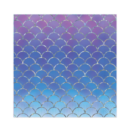 Beistle Mermaid Scales Luncheon Napkins | Party Supply | Decoration