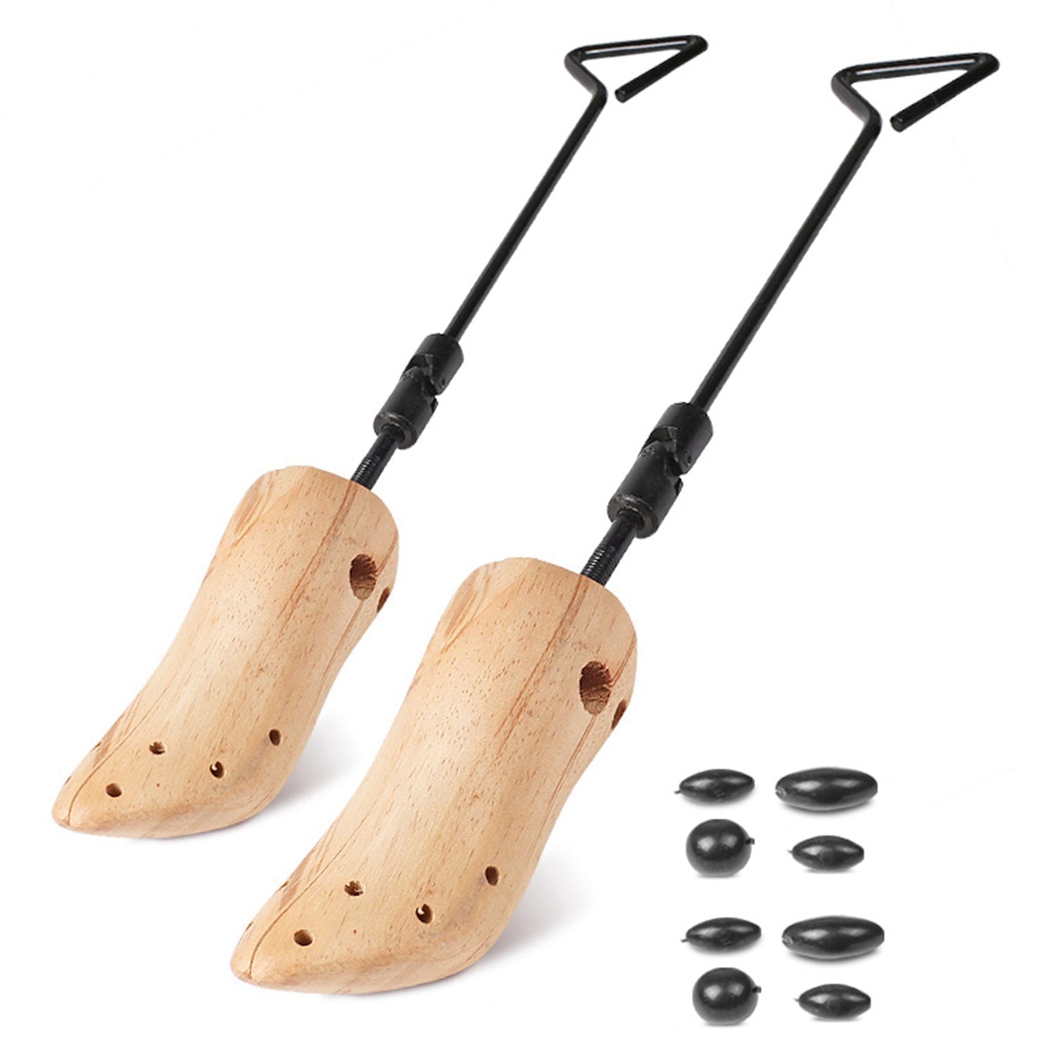 One Pair Boot Stretcher Adjustable Width Shoe Shaper Wooden Boot Widener
