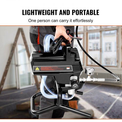 950W Stand Airless Paint Sprayer 3000PSI High Efficiency Electric Airless