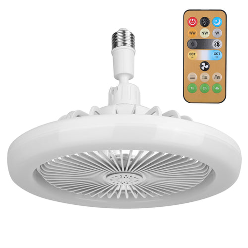 Ceiling Fan With Lights Remote Control 9.44in E27 Socket Fanlight with Dimm 8846