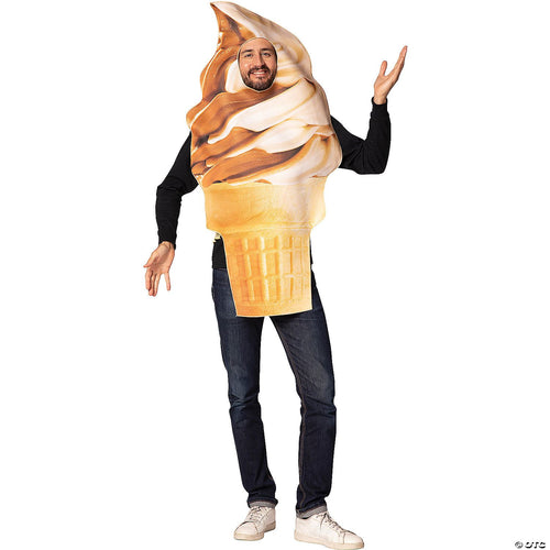 Unisex | Adults Get Real Soft Serve Ice Cream Cone Costume