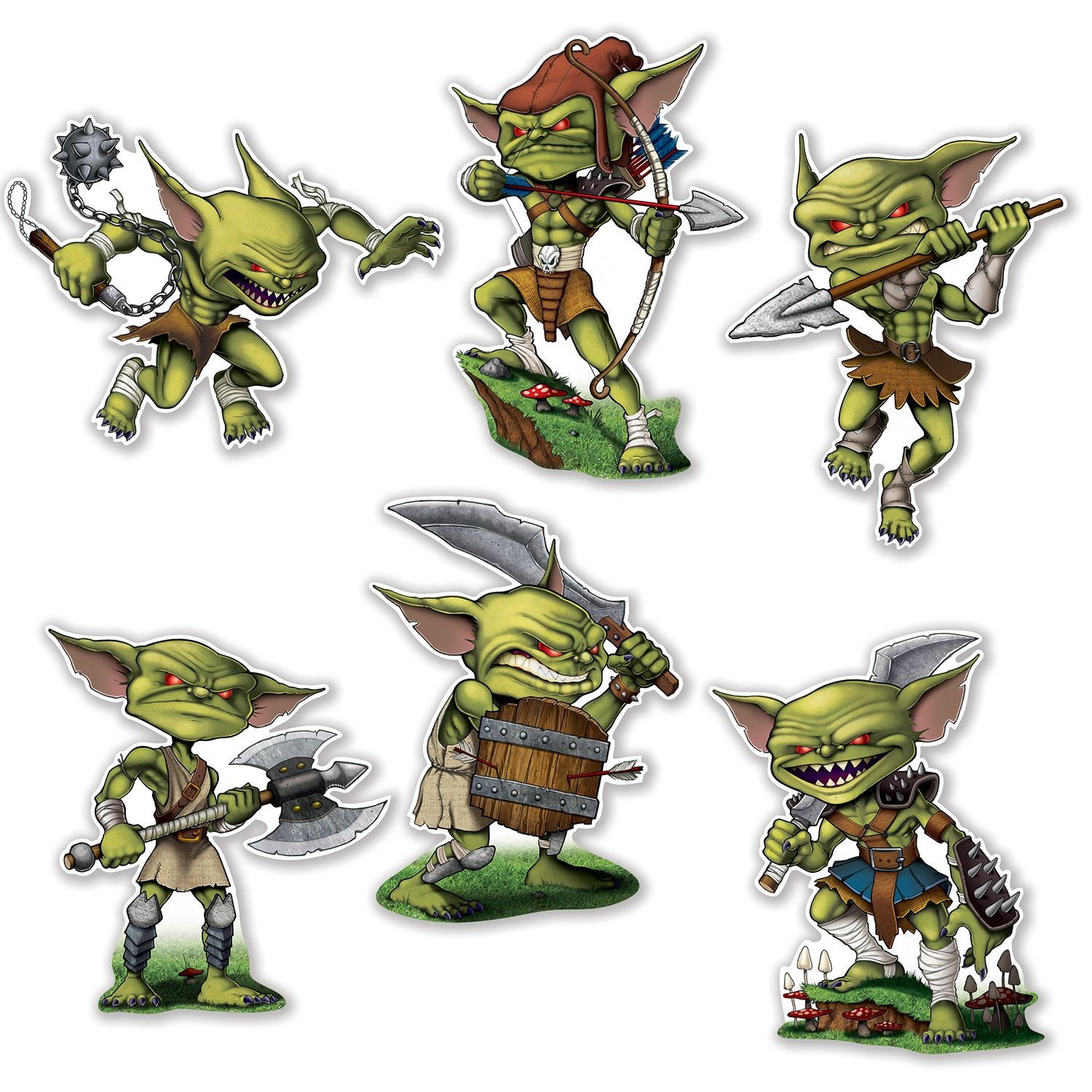 Beistle Goblin Cutouts - Fantasy | Party Supply | Decoration