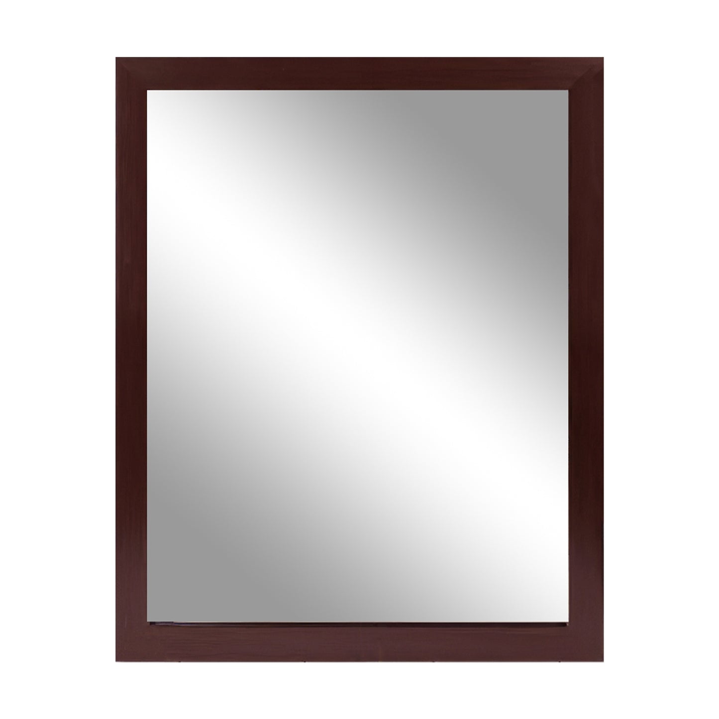 Wall Mount Mirror 11.8x15.7Inch Wood-Like Frame Rectangle Modern Hanging Mi 7817