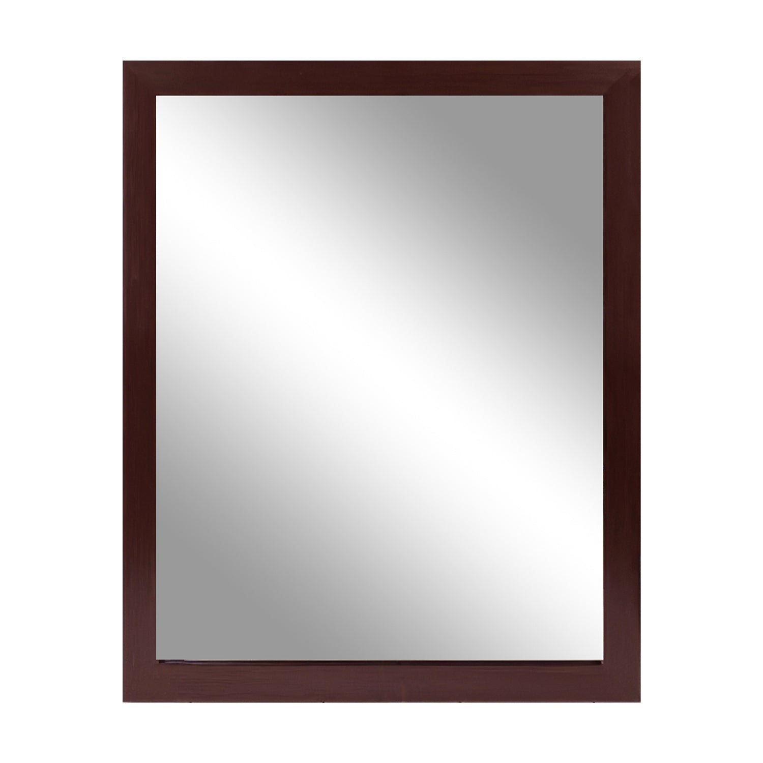 Wall Mount Mirror 11.8x15.7Inch Wood-Like Frame Rectangle Modern Hanging Mi 7817