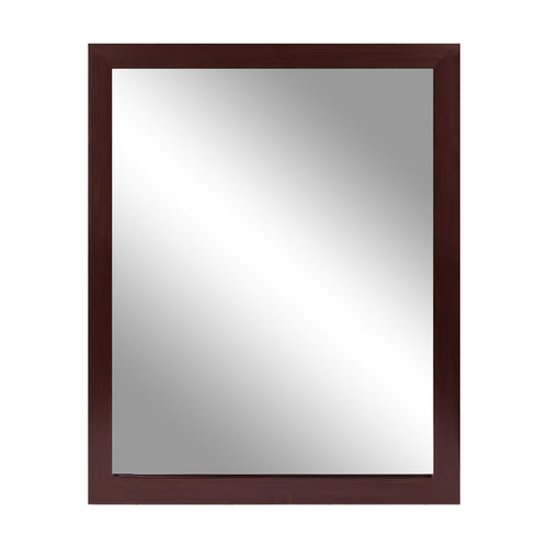 Wall Mount Mirror 11.8x15.7Inch Wood-Like Frame Rectangle Modern Hanging Mi 7817