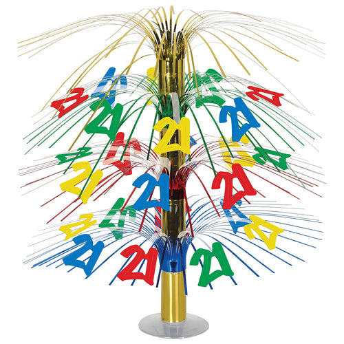 Beistle 21st Cascade Centerpiece - 21st Birthday | Party Supply | Decoration